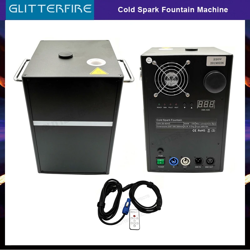 DMX фонтан холодных искр для сцены машина фейерверков свадьбы|fireworks machine|dmx stagemachine