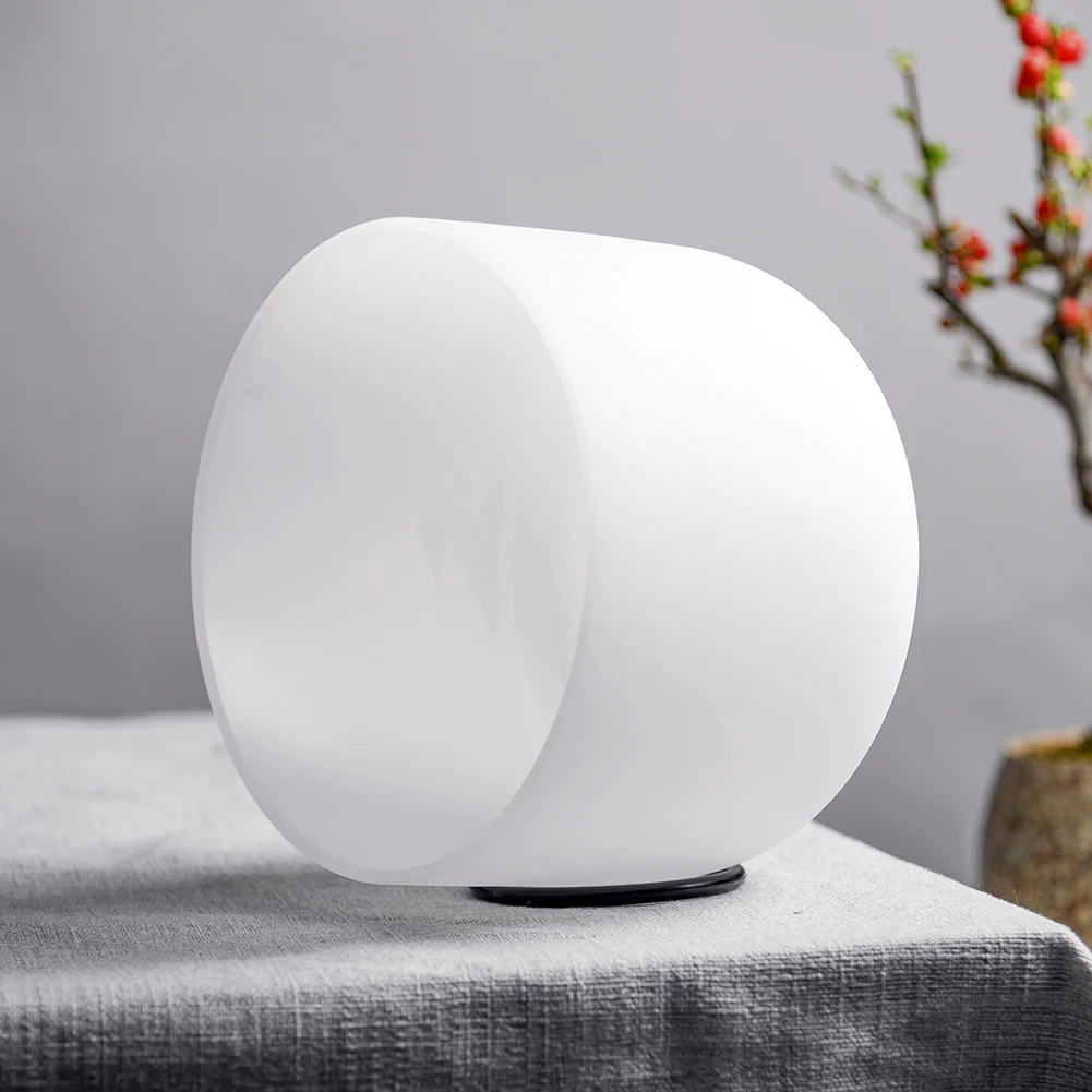 

8 inch Note CFA Chakra Frosted Quartz Crystal Singing Bowl with Carry Bag