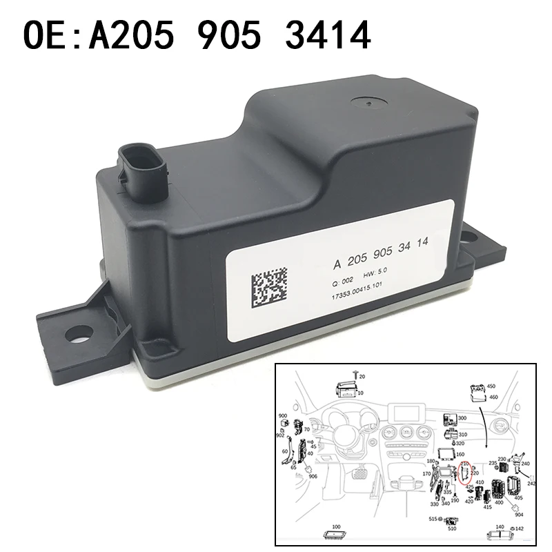 Автомобильный трансформатор напряжения конвертер подходит для Mercedes/Benz A2059053414