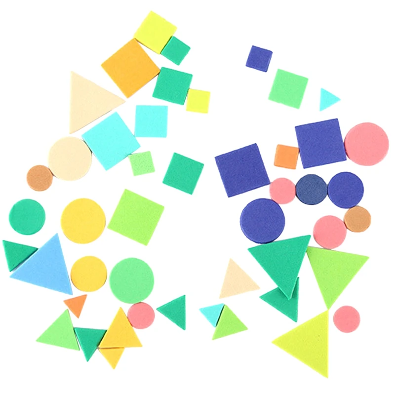 

500 ПК пенные наклейки геометрический паззл самоклеящихся стикеров детские образовательные игрушки "Сделай своими руками" для ремесла Искус...