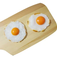 1pcs high imitation artificial pan fried egg modelartificial plastic fake simulated pan fried egg