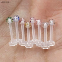 leosoxs 2 pcs acrylic glitter lip nails 2020 new piercing jewelry