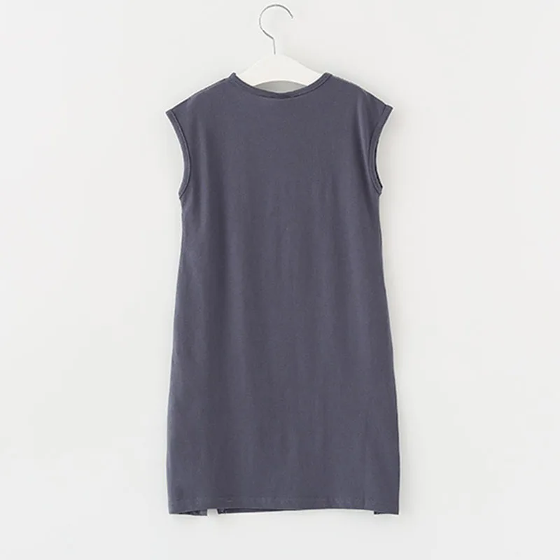 Платье для мамы и дочки без рукавов с буквенным принтом | Мать ребенок