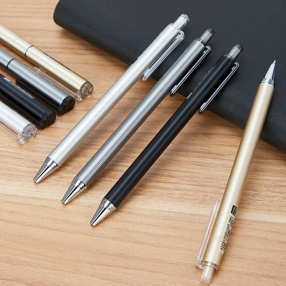 Металлическая гелевая ручка 0 5 мм синяя/Черная/Красная|Гелевые ручки| |