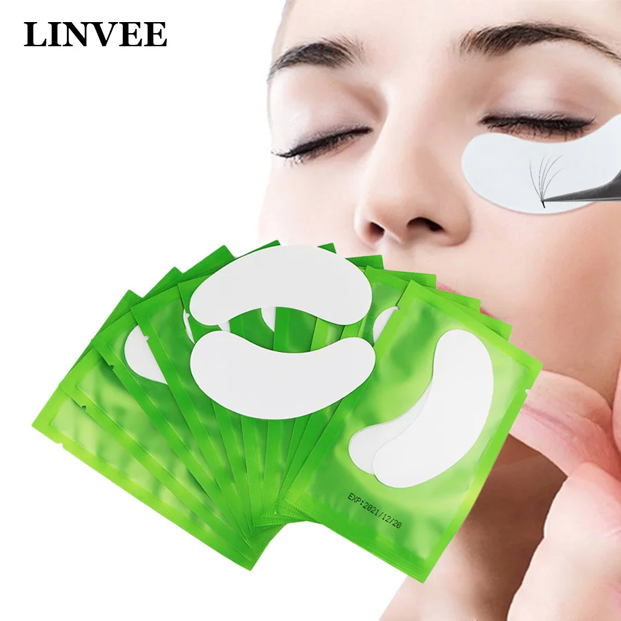 Накладки для ресниц 50 пар без ворса аксессуары индивидуальная подтяжка гелевые