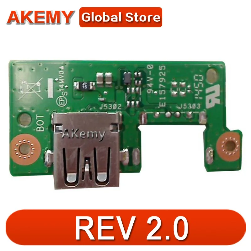 

Original For ASUS X550VC USB BOARD X550VC_IO-BOARD REV 2.0 Tested good Free shipping