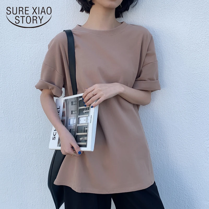 Женские летние рубашки из хлопка большие размеры топы и блузки с коротким