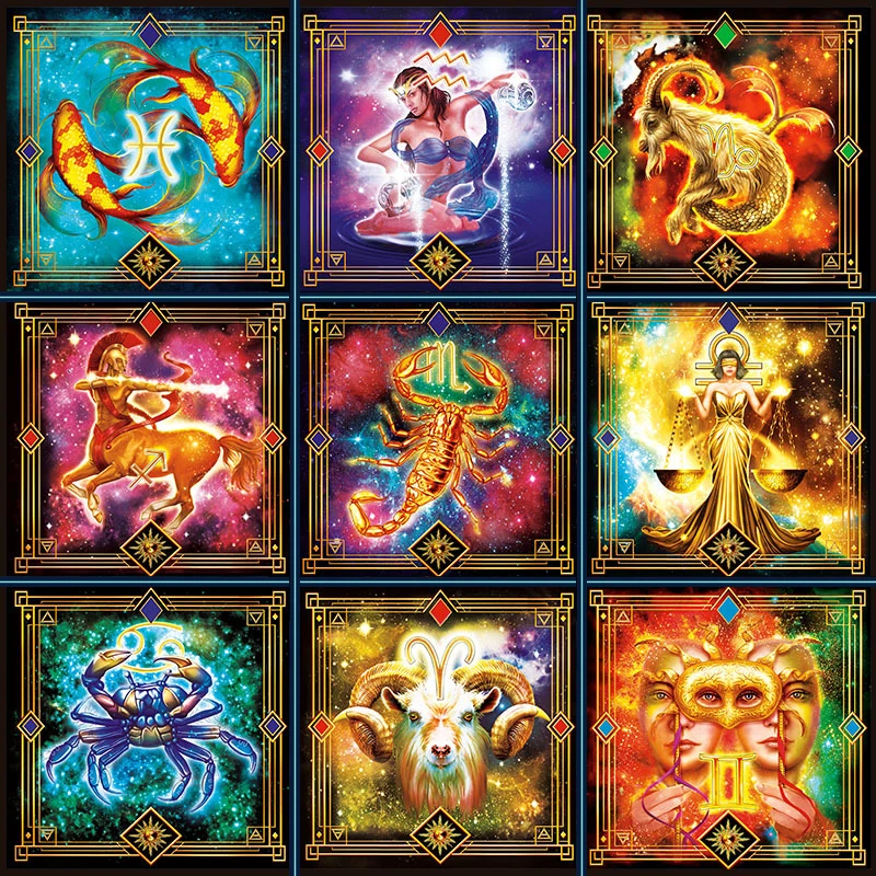 

Twelve constellations Jigsaw Puzzle 300 Pieces 30*30 cm Educational Puzzle Games Toys Assembling Picture Puzzles