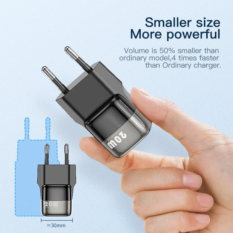 Зарядное устройство KUULAA Super Si USB C 20 Вт Тип PD быстрая зарядка для iPhone 13 12 11 Max Pro XS 8 Plus