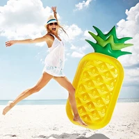inflatable hammock floating row pineapple floating air mattress pools bed portable beach summer swimming pool water float party