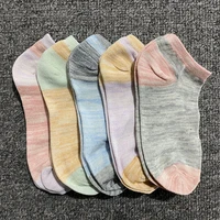5 pairs of socks female boat socks korean shallow mouth socks invisible socks spring and summer ladies