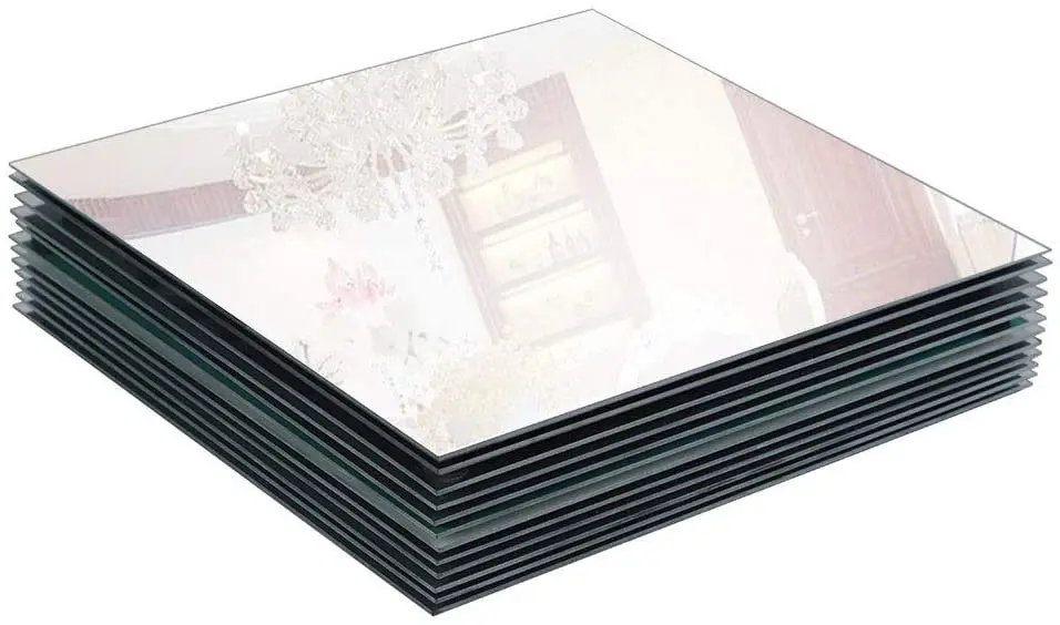 

Квадратное зеркальное стекло 200 мм для свадебного украшения, декоративный поднос для свечи, тарелка для детского душа, вечеринок, Центральн...