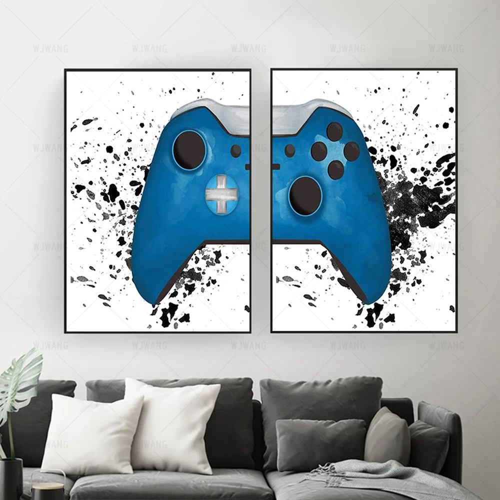 

Abstract Graffiti Art Canvas Painting Gamepad Posters Prints Canvas Print Wall Art Picture Boy Bedroom Playroom Home Decor Gift