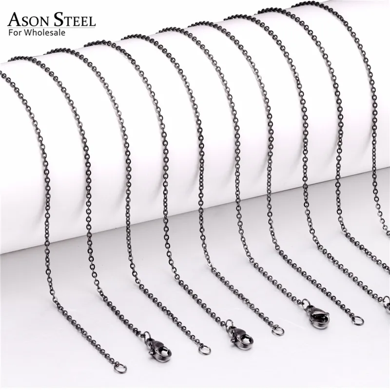 ASONSTEEL 10 шт./лот 2 мм/1 мм золото/серебро Цвет кубинское звено о цепочка Ожерелье для