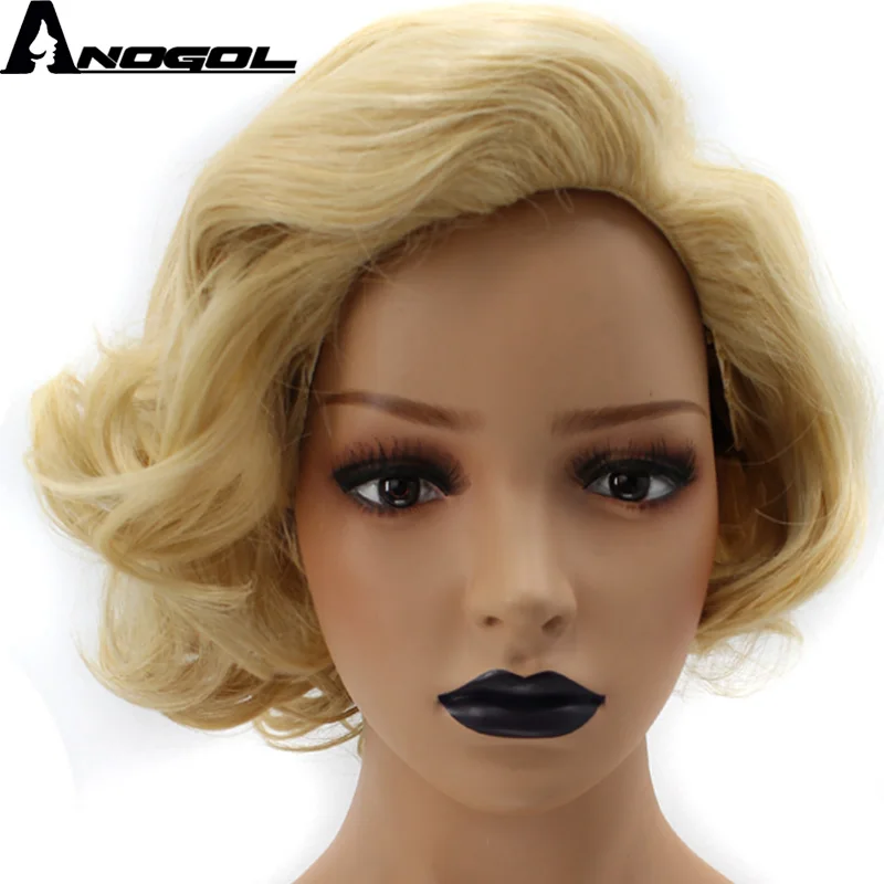 Аногол Высокая температура волокна средняя часть натуральный длинный волнистый