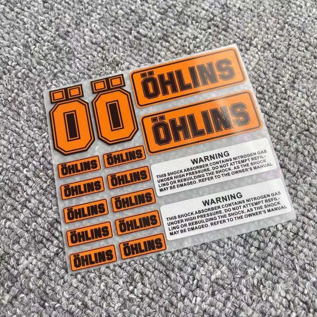 Боковая полоса OHLINS для мотоцикла наклейка на велосипедный шлем Стайлинг