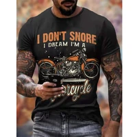 motor 3d printed mens t shirt motorcycle biker punk streetwear summer oversized short sleeve tees vintage style men clothing