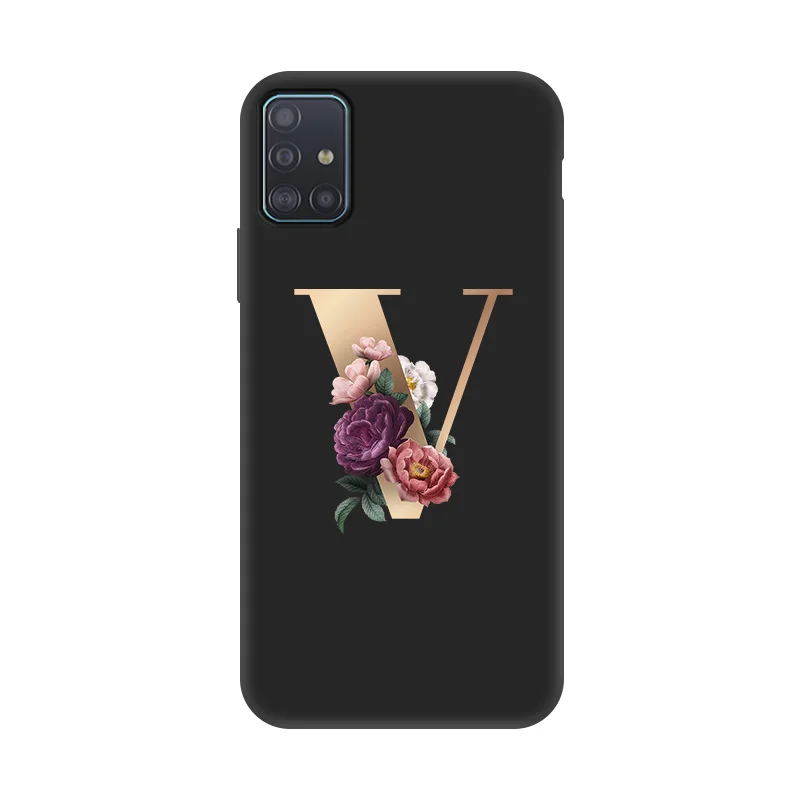 

Flower Letters Phone Case For Samsung A71 A51 A31 A41 A72 A52 A32 A50 A40 A30 A21 A21s A21e A12 A11 A12 A10s A10 A01 Silicone