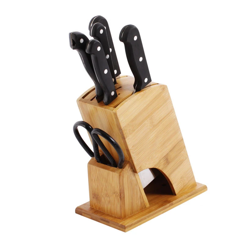 

Бамбуковая подставка под ножи кухонные принадлежности держатель для ножей кухонный нож стойка для ножей многофункциональный держатель дл...