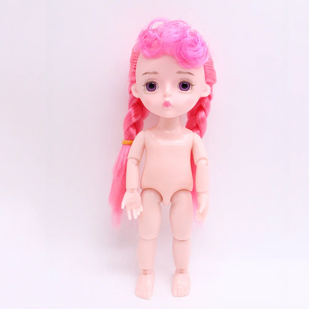 15 см Детская кукла игрушка Щепка волосы наряды куклы для девочек BJD с 3D глазом