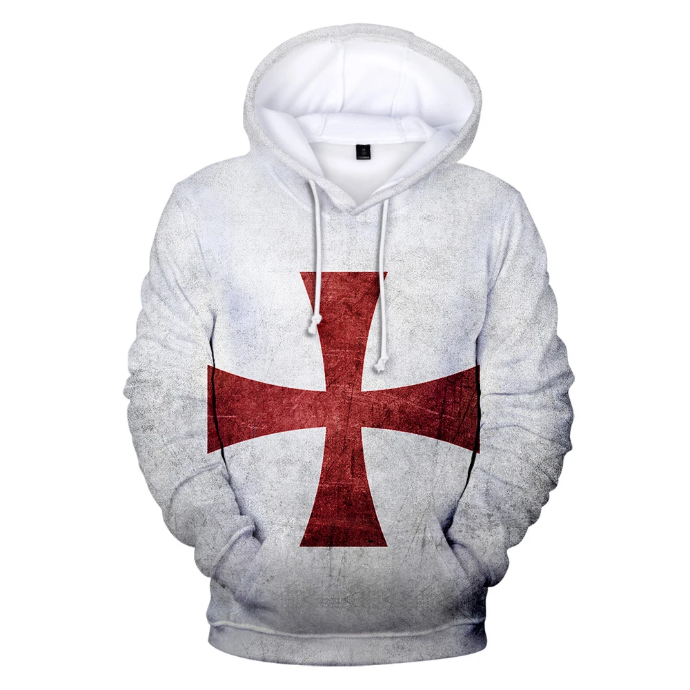 

Hoodie models Hip Hop Harajuku knights templar 3D hooded sweatshirt men and women O-neck fashion casual shirt hooded sweatshirt