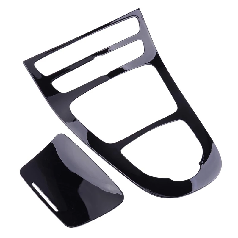 Console Gear Panel Frame Shift Cover Trim For Mercedes Benz E-Class W213 2016 2017 2018 2019(Black) | Автомобили и мотоциклы