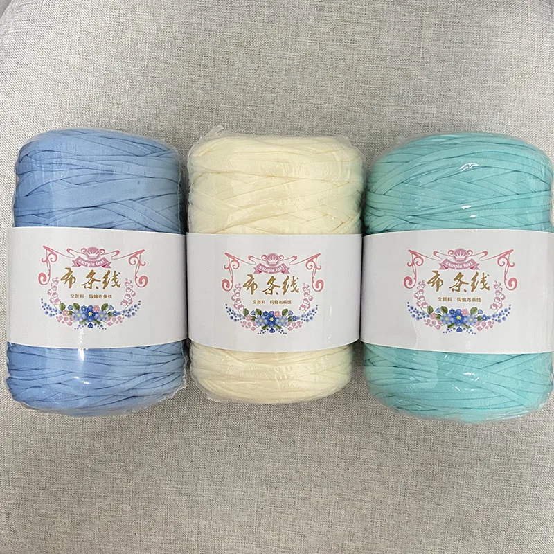 400 г трикотажная футболка пряжа для вязания крючком хлопчатобумажная рукоделия