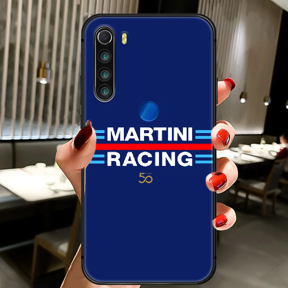 

Martini Racing Logo Phone Case Cover Hull For XIAOMI Redmi 7a 8a S2 K20 NOTE 5 5a 6 7 8 8t 9 9s Pro Max black Back Pretty Prime