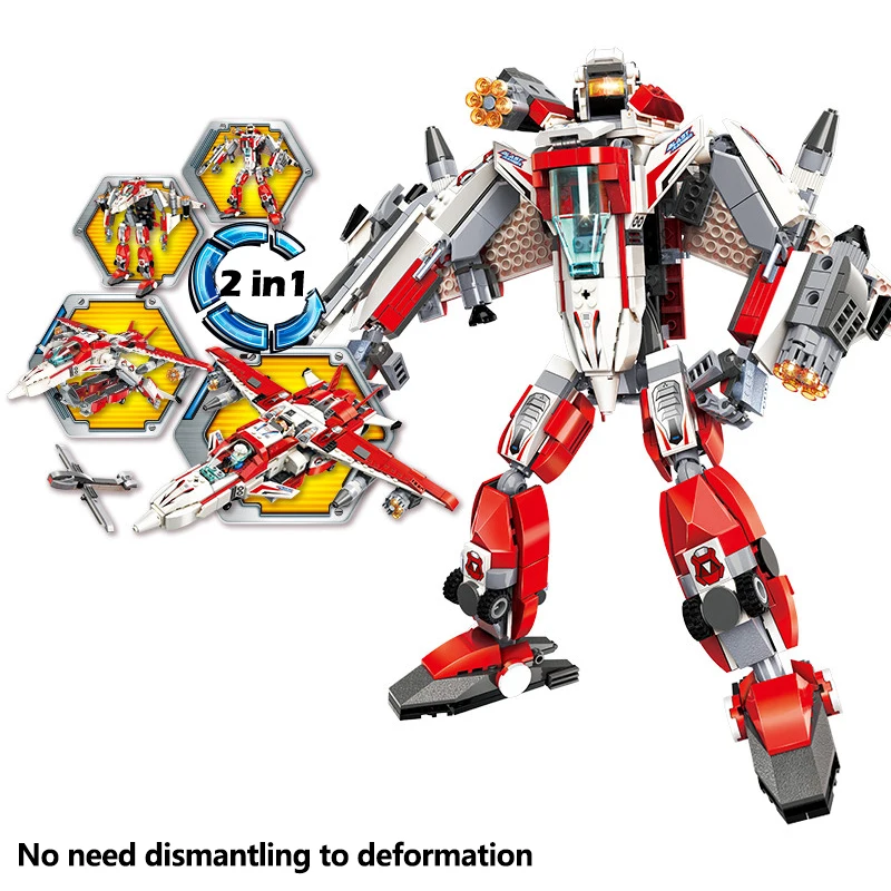 Военная трансформация 3304 747 шт деформация рыцарь робот боец просветить