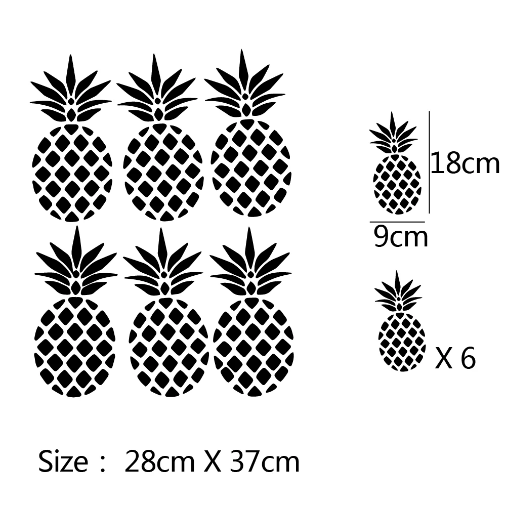 Современные самоклеящиеся виниловые обои с ананасами для детской комнаты