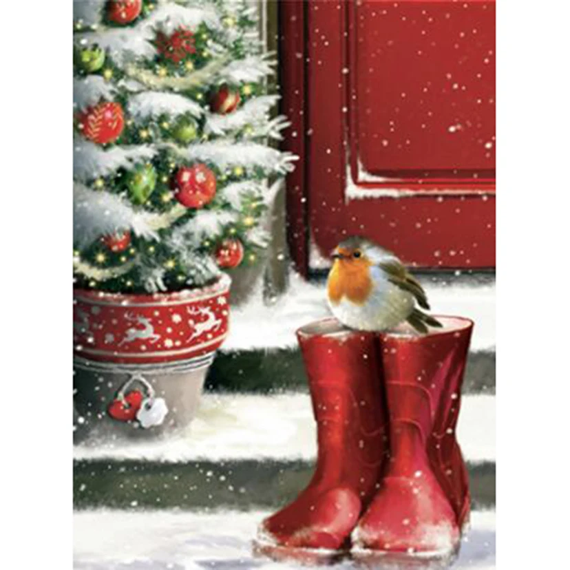 

Diamond Painting 5D DIY Animal Painting Rain Boots Birds Beauty Picture Square/Round Diamond Cross Stitch Decorative Gift TX221