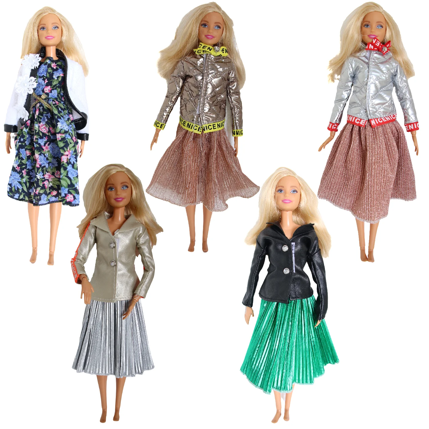 

Handmade Fashion Outfits Set for Barbie 1/6 30cm BJD FR Doll Clothes Accessories Play House Dressing Up Toys Gift