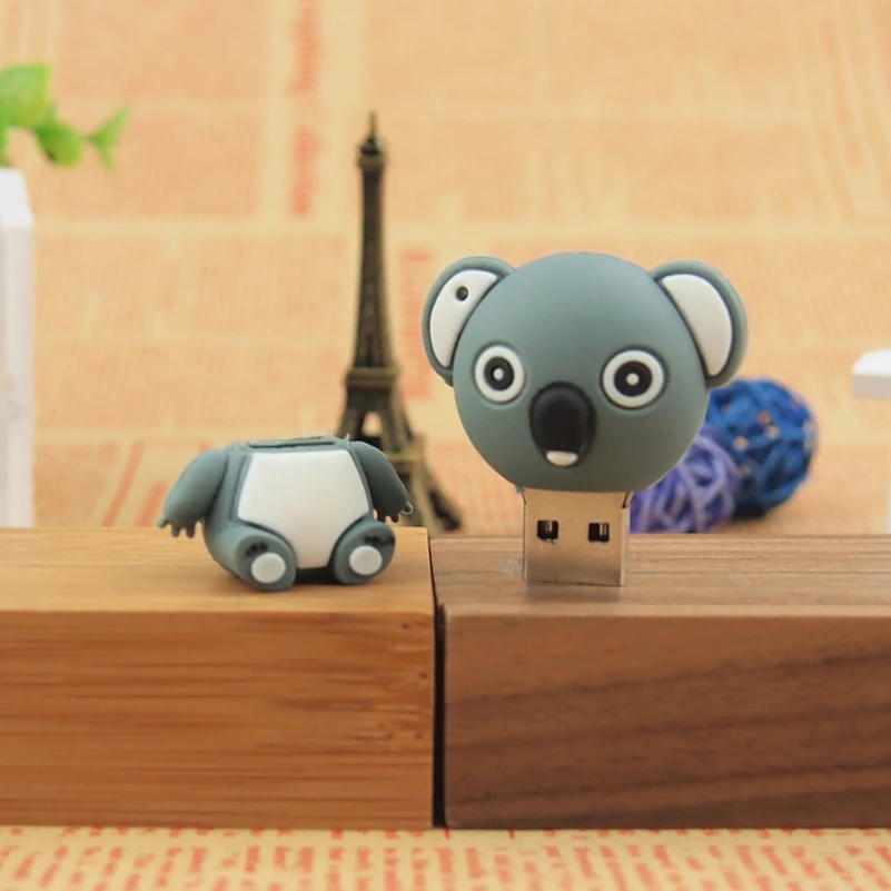 USB 2 0 милый Koala Usb флэш накопитель 64 Гб памяти флеш 32 ГБ 128 МБ прекрасный медведь Clef