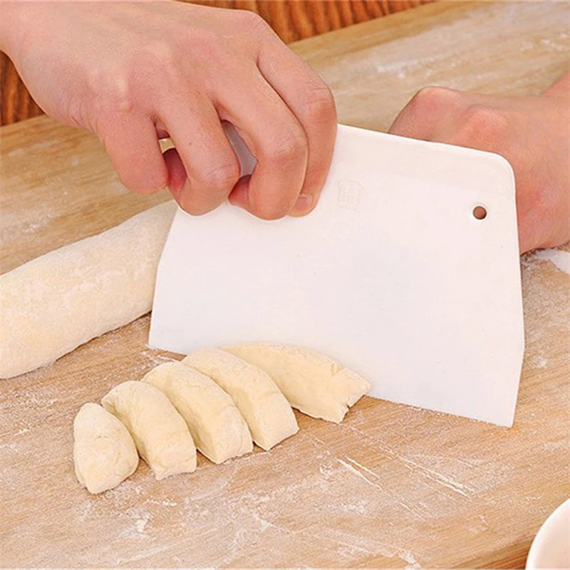 

Dough scraper plastic cutting knife trapezoidal tool dough cutting blade kitchen accessories
