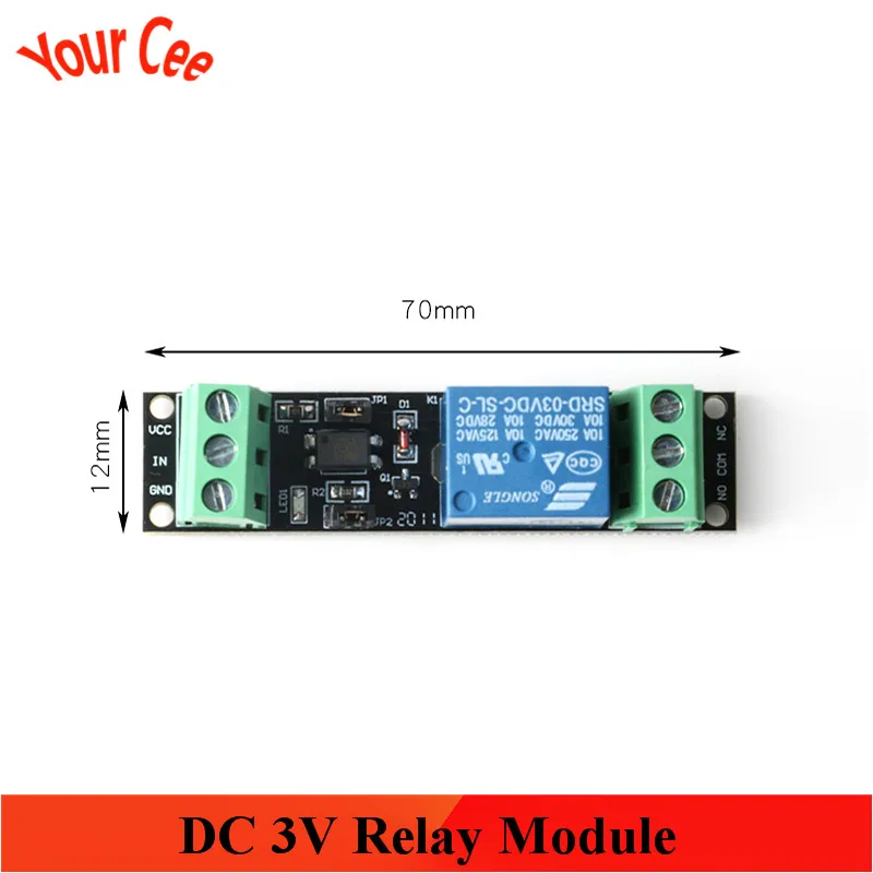 1 канал DC 3V релейный модуль высокого уровня драйвер плата модульный оптрон