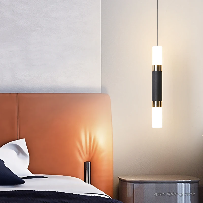 Modern Simple Creative Led Pendant Lights Bedroom Bedside Lamps Bar Staircase Aisle Restaurant Hanging Light Home Decor Hanglamp | Освещение