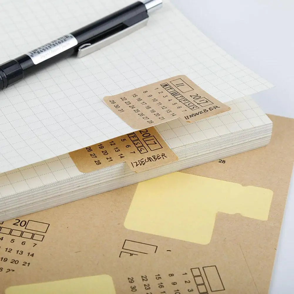 2 шт. универсальные наклейки на календарь и календарь|Канцелярские наклейки| |