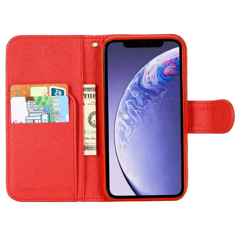 3D роскошный кожаный чехол с цветком для iPhone 11 Pro Max, откидной Магнитный чехол-книжка с подставкой для iPhone X XR XS MAX, сумка