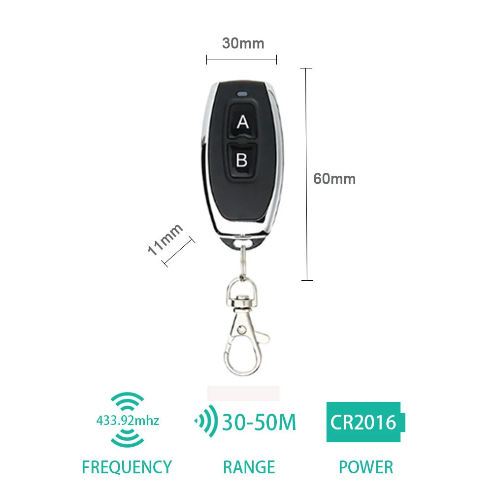 Универсальный беспроводной пульт дистанционного управления 433 МГц 12 В 24