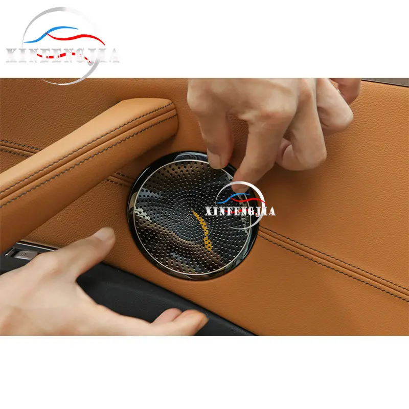 Для BMW X3 X4 G01 G02 18-19 нержавеющая черная декоративная крышка для автомобильной двери
