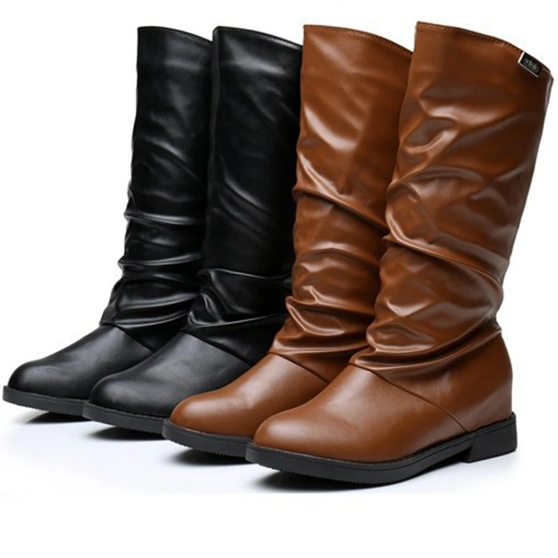 Демисезонные женские вечерние ботинки из мягкой искусственной кожи обувь