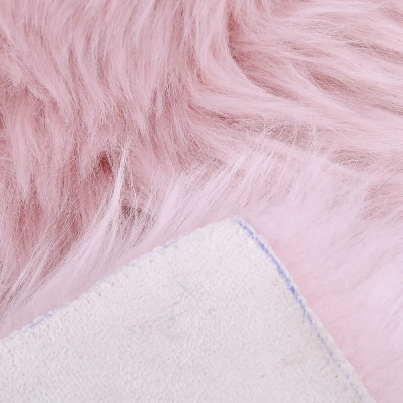 Горячая Распродажа Искусственная овчина стул 3 цвета теплый мех шерсть коврик