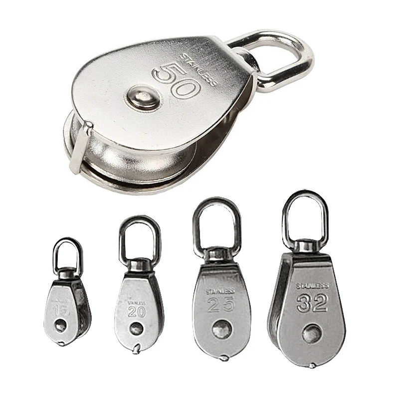 Шкив из нержавеющей стали 304 M15 шкив стальной проволоки поворотный крючок одно