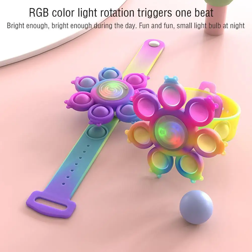 

Браслет-антистресс силиконовый с подсветильник кой RGB, I5Z9