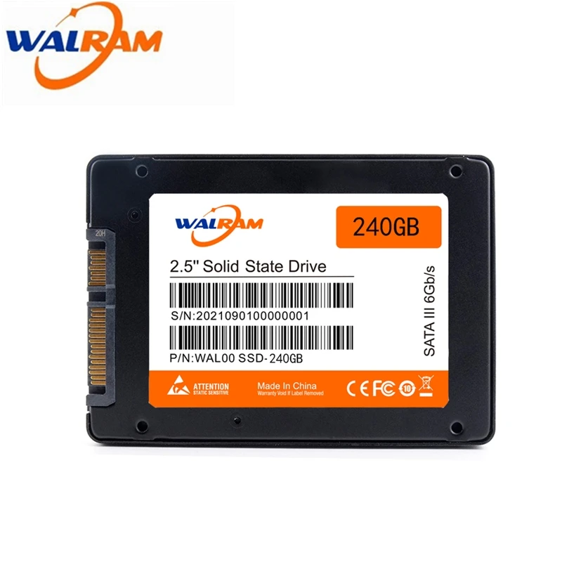 Внутренний твердотельный накопитель WALRAM SSD hdd 2 5 SATA3 120 ГБ ssd 240 512 ТБ для ноутбука
