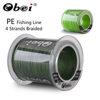 obei 300m 500m pe fishing line 4 strands braided multifilament fishing line smooth sea softwater line 10 120lb