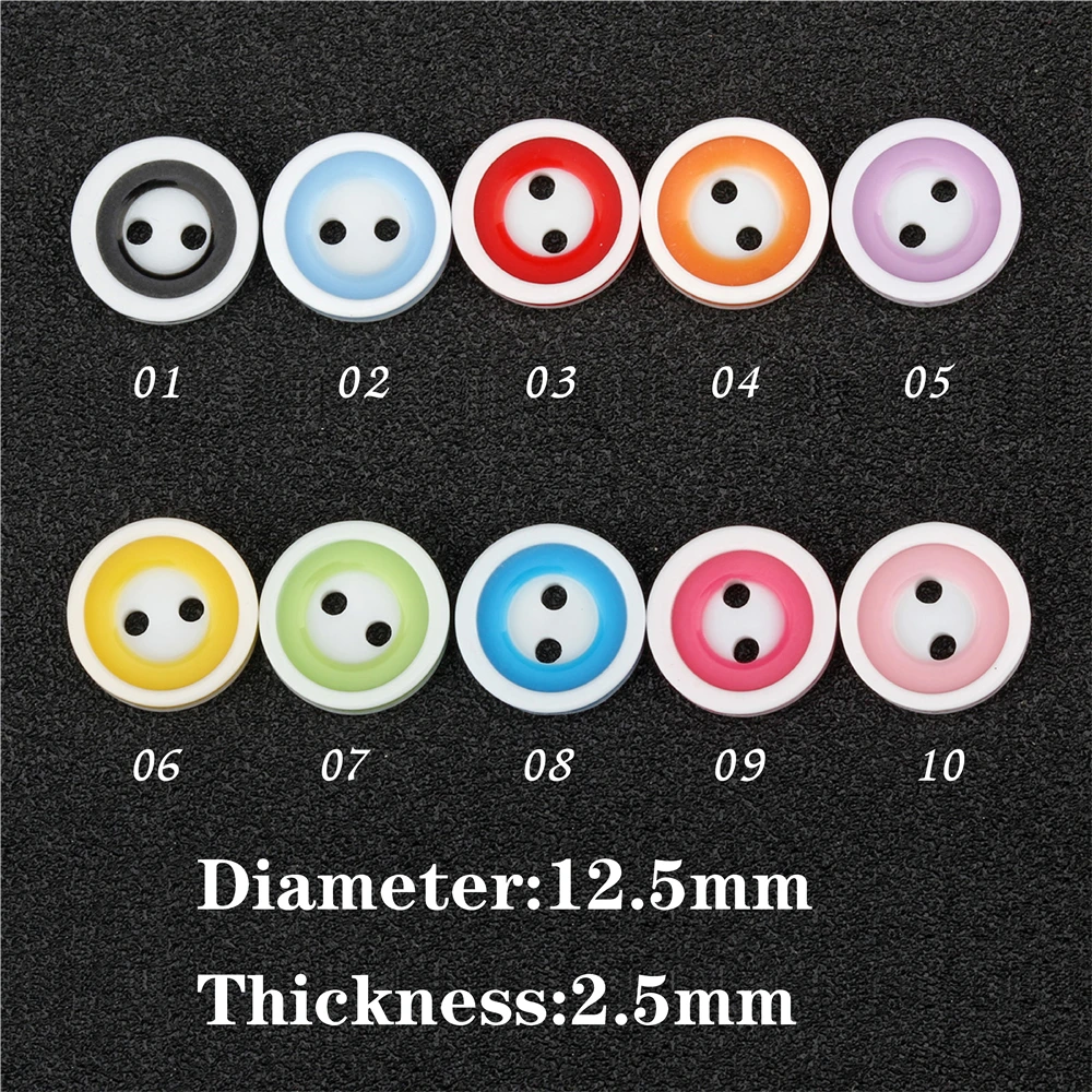 100 шт. круглые 2 отверстия кнопки из смолы шитье подходит для скрапбукинга