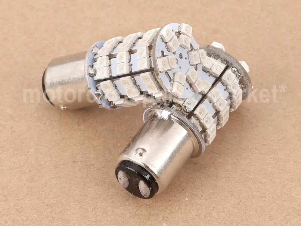 2x красный 1157 60 SMD светодиодный указатель поворота заднего тормоза стоп