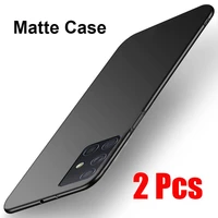 2pcs for samsung s21 case smartphone soft cover matte case for samsung galaxy s20 s10 s9 s8 note 20 10 9 plus ultra phone case