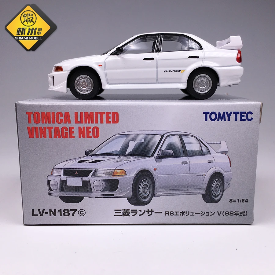 

TOMY Car 1/64 TOMICA LV-N187c Lancer GSR Evolution V Collection Metal Die-cast Simulation Model Cars Toys
